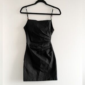 Zara Beaded Linen Blend Dress